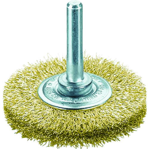 【あす楽対応・送料無料】LESSMANN　軸付ホイルブラシ　真鍮線　0．2　φ30