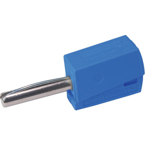 【あす楽対応・送料無料】WAGO　バナナプラグ　ブルー　4個入