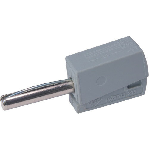 【あす楽対応・送料無料】WAGO　バナナプラグ　グレー　4個入