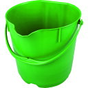 【あす楽対応・送料無料】バーテック バーキュートプラス カラーバケツ 15L 緑 BCP−CB15G
