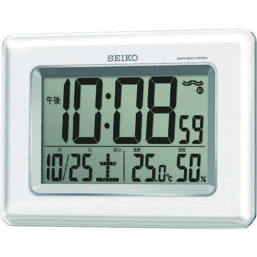【あす楽対応・送料無料】SEIKO 温湿度計付き掛置兼用電波時計