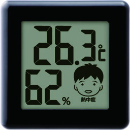 【あす楽対応・送料無料】dretec　デジタル温湿度計「ピッコラ」　ブラック
