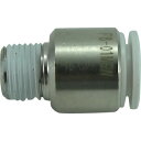 【あす楽対応・送料無料】チヨダ ファイブ六角穴付メイルコネクター W(白)8mm・R1/8