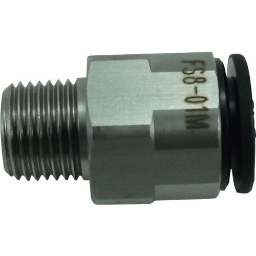 【あす楽対応・送料無料】チヨダ　ファイブSUSメイルコネクタ　8mm・R1／8