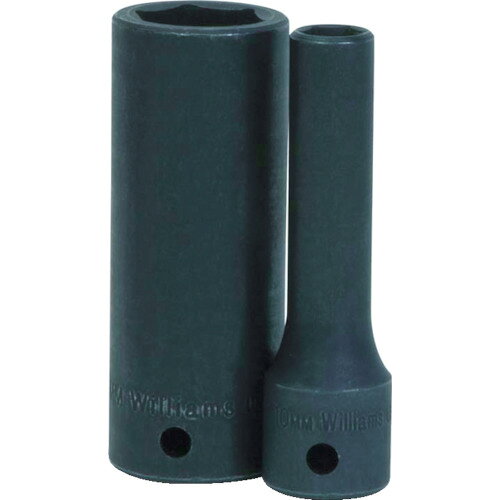 WILLIAMS　インパクト用ソケット　1／2　6角タイプ　対辺寸法29mmJAN：4547230103836メーカー：スナップオン・ツールズ（株） / ブランド：WILLIAMS / 原産国：アメリカ特長●SUPERTORQUE［［R下］］により、ボルト・ナットを変形させずに高いトルクを伝達できます。●面接触でボルト・ナットをしっかり捉えます。●インパクト使用のために特殊熱処理加工を施し強度、耐久性、安全性を高めています。用途●技術者向け。●メンテナンス業者。仕様●差込角(mm)：12.7●対辺寸法(mm)：29●全長(mm)：89●対辺形状：6角材質／仕上●特殊工具鋼ご注意●プランジャータイプのインパクトレンチを使用してください。