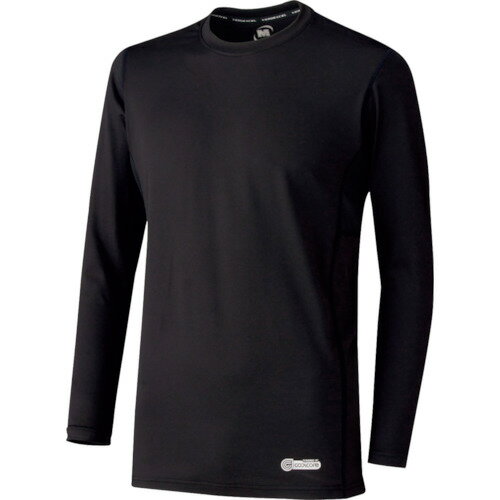 【あす楽対応・送料無料】ミドリ安全　ベルデクセル　男女共用　長袖クールコアTシャツ　VEC219上　ブラック　LL