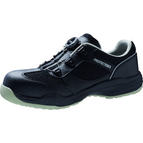 【あす楽対応・送料無料】ミドリ安全　Boaシステム　小指保護プロスニーカー　PF−117Boaブラック　23．..