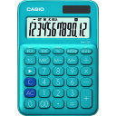 【あす楽対応・送料無料】カシオ カラフル電卓(ミニジャストタイプ12桁)