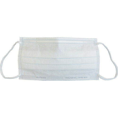 【あす楽対応・送料無料】TRUSCO　ホワイトマスク　3層タイプ（50枚入）
