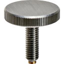 【あす楽対応・送料無料】TRUSCO 黄銅パッド付ローレットノブ ステンレス M10X40
