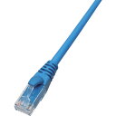 【あす楽対応・送料無料】TRUSCO Cat6A対応ツメ折れ防止LANケーブル 1mブルー