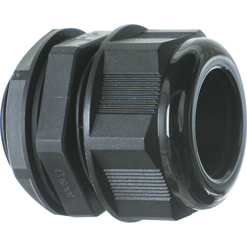 【あす楽対応・送料無料】TRUSCO　ナイロンケーブルグランド　適合ケーブル13〜18mm　G／（PF）3／4　黒　1個入り