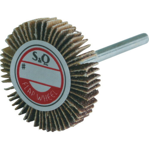 【あす楽対応・送料無料】MURAKO　軸付フラップ金具無し　外径30幅5軸径3mm　粒度＃60　60＃ 10個セット