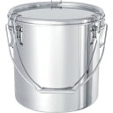 【あす楽対応・送料無料】日東 ステンレスタンク テーパー付吊下げ密閉タンク(フタ付) 15L
