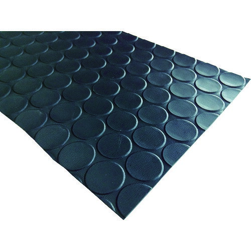 【あす楽対応・送料無料】ワニ印　塩ビ養生マット　コイン　黒　1．3mm厚×920mm×20m巻