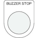 【あす楽対応・送料無料】IM 押ボタン/セレクトスイッチ(メガネ銘板) BUZZER STOP 黒 φ2