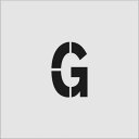 【あす楽対応・送料無料】IM ステンシル G 文字サイズ100×65mm