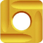 【あす楽対応・送料無料】富士元 フェイス加工用Nタイプ精密級チップ 超硬M種 TiN NK3030 12個セット