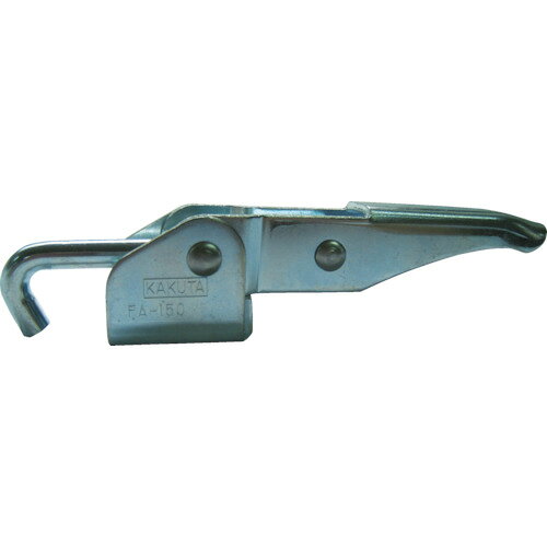 角田　ステンレス製引きクランプ　No．FA150−2SJAN：4571133240169メーカー：大阪角田興業（株） / ブランド：角田 / 原産国：日本特長●先端がフック型になっています。仕様●全長(mm)：154●引圧力(kN)：3.0●ストローク(mm)：40●ボルト調整量(mm)：12●先端部ねじ径：M10●製品刻印：No.FA150-2S●本体全長(mm)：仕様（詳細）●フック型(引っぱり型)●フランジベース●ボルト調節量：12mm材質／仕上●ステンレス（SUS304）