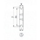 【あす楽対応・送料無料】EVN　ブッシングプーリー　SPB　170mm　溝数1