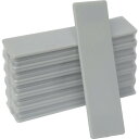 【あす楽対応・送料無料】日本統計機 マグネット式片面名札22X82 灰 (1Pk(袋)=10枚入)