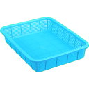 【あす楽対応・送料無料】積水 角かご浅型 中 青