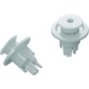 【あす楽対応・送料無料】KUNIMORI パンロック φ6×L4 白(100個入り)