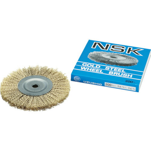 【あす楽対応・送料無料】NSK　鋼線ゴールドホイールブラシ
