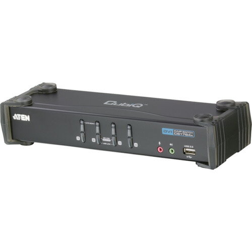 ATEN KVMPスイッチ 4ポート ／ DVI USB2．0ハブ搭載