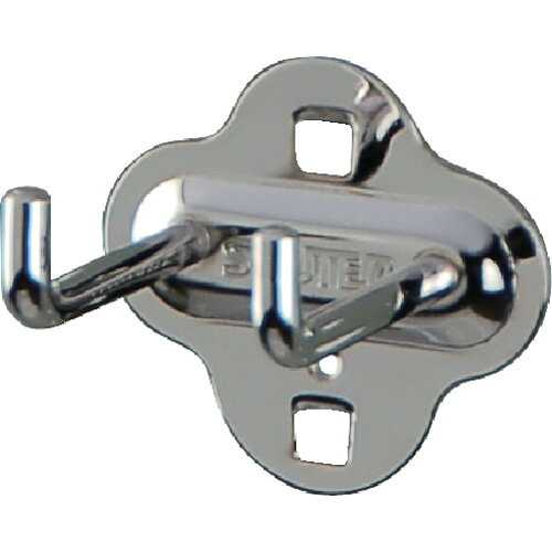 【あす楽対応・送料無料】SHUTER　パンチングパネル用L字フックダブル　50mm（10個...