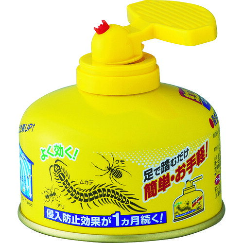 アース　虫コロリアース　ノンスモーク霧タイプ9〜12畳用 JAN：4901080252715 メーカー：アース製薬（株） / ブランド：アース / 原産国：日本 特長●足で踏むだけで簡単に使用できます。●家の中のあらゆる害虫を徹底駆除します。●空気中に漂うハウスダストをつつんで落とし、舞い上がりを防ぎます。●9〜12畳の広さに1個が使用の目安です。●薬剤噴射開始後は約1時間お部屋を閉め切っておくだけです。●使用後は侵入防止効果で約1ヵ月間、害虫を寄せつけません。●殺虫補助＆ハウスダスト除去成分配合で、殺虫＆侵入防止！●侵入防止効果は約1ヵ月続きます。（使用環境により異なります。） 用途●害虫の駆除。●害虫の侵入防止。 仕様●効果持続目安：約1ヵ月●容量(ml)：100●タイプ：不快害虫用 仕様（詳細）●ノンスモーク　霧タイプ 材質／仕上●ペルメトリン（ピレスロイド系）、殺虫補助＆ハウスダスト除去成分（高分子エステル化合物） ご注意●アレルギー症状やかぶれなどを起こしやすい体質の人、病人、妊婦、子供は薬剤を吸い込んだり、触れたりしないでください。●退出後、必ず1時間経過してから入室してください。換気のために入室するとき、薬剤を吸い込むと気分が悪くなったり、咳き込み、嘔吐したり、呼吸が苦しくなることがありますので、薬剤を吸い込まないようにしてください。●人に向かって噴射しないでください。また、薬剤を吸入しないでください。●本品は可燃性ガスを使用していますので、ガスコンロやライター等の炎だけでなくコンセントや電気のスイッチの「入／切」から出る電気火花を含む火気には十分注意し、特にガス湯沸器や内釜式浴槽の種火、ヒーターなどは必ず消してガスの元栓は閉めてください。必ず火元がないことを確認してください。●本品の用法よりも狭い部屋や隙間等の狭小空間（冷蔵庫の裏など）で使用しないでください。可燃性ガスが充満し爆発する危険性があります。