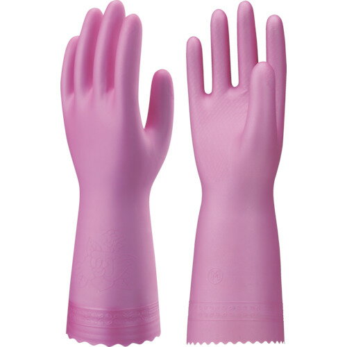 【あす楽対応・送料無料】ショーワ　塩化ビニール手袋　ナイスハンドするっとタッチ　ピンク　Mサイズ