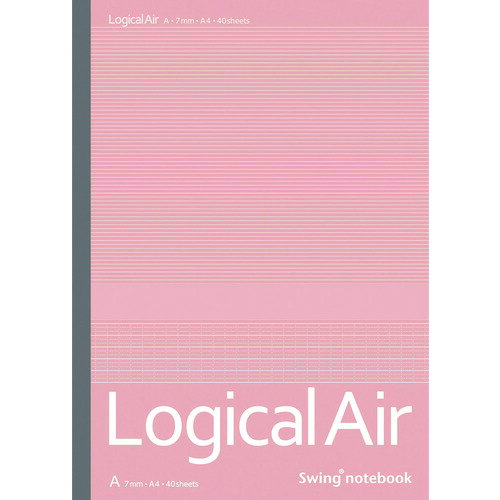 【あす楽対応・送料無料】ナカバヤシ　ロジカル・エアーノートA罫／A4／40枚
