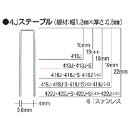 【あす楽対応・送料無料】MAX タッカ用ステンレスステープル 肩幅4mm 長さ16mm 5000本入り