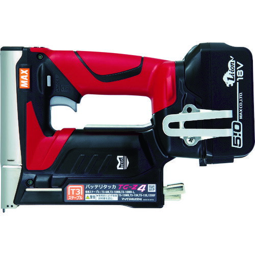 【あす楽対応・送料無料】MAX　バッテリタッカセット　18ボルト　5．0アンペアセット　ティ3ステープル用