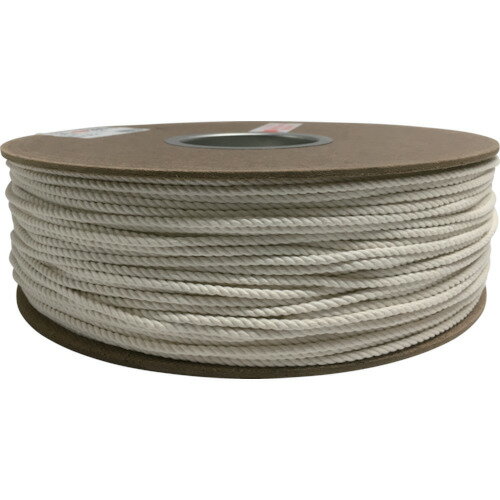 【あす楽対応・送料無料】ユタカメイク　綿ロープドラム巻　3φ×300m