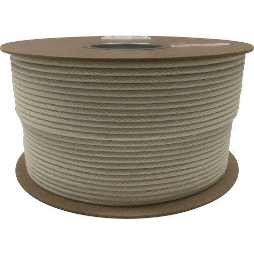 【あす楽対応・送料無料】ユタカメイク　綿金剛打ロープドラム巻　5mm×200m