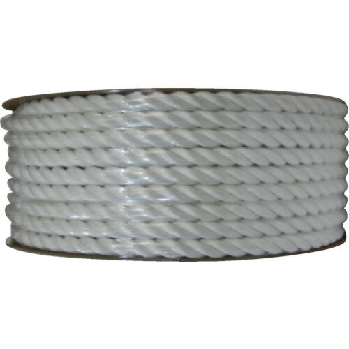 【あす楽対応・送料無料】ユタカメイク　ビニロンロープドラム巻　24mm×50m