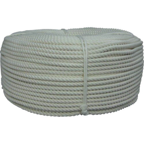 【あす楽対応・送料無料】ユタカメイク　ロープ　綿ロープ巻物　8φ×200m