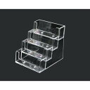 【あす楽対応・送料無料】友屋 カードホルダー名刺サイズ横置4段 4BC93