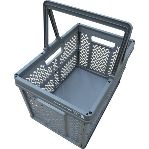 【あす楽対応・送料無料】TENMA　折りたたみバスケット　ハンドル付きM