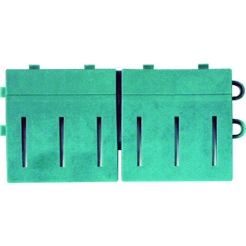 特長●丈夫な極太ナイロンブラシ使用のジョイント式泥落としマットです。●スルー形状です。用途●土砂落とし用マット。仕様●色：緑●幅(mm)：75●長さ(mm)：150●タイプ：中ふちオス●奥行(mm)：150●厚さ(mm)：26仕様2●泥抜き...