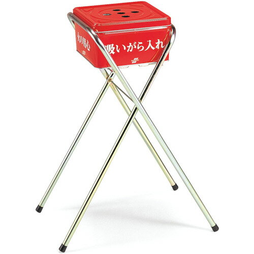 特長●吸いがら以外のゴミは捨てられない専用フタ付です。用途●現場用灰皿。仕様●色：赤●幅(mm)：490●奥行(mm)：315●高さ(mm)：620●容量(L)：6.4仕様2●容量：6.4L●缶サイズ幅×奥行×高さ：241×241×130m...