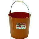 【あす楽対応・送料無料】田中 フレックスバケツ 15L ブラウン