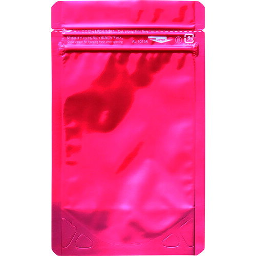 Bags - 【あす楽対応・送料無料】セイニチ　「ラミジップ」　アルミカラースタンドタイプ　赤　130×100＋30　（50枚入）
