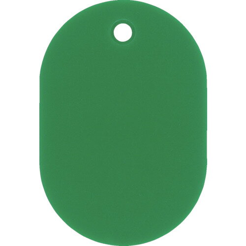 【あす楽対応・送料無料】緑十字　小判札（無地札）　緑　60×40mm　スチロール樹脂(3)