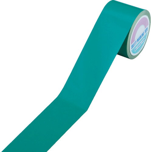 緑十字　反射テープ　ラインテープ（反射）　緑　反射−50G　50mm幅×10m　屋内用　ポリエステル JAN：4932134072928 メーカー：（株）日本緑十字社 / ブランド：緑十字 / 原産国：日本 特長●衝突防止など、あらゆる危険回避や注意喚起に高い効果を発揮する反射性ラインテープです。 用途●屋内用。●駐車場・工場・倉庫の壁面、支柱などに。●様々な危険箇所に。 仕様●色：グリーン●幅(mm)：50●長さ(m)：10●厚さ(mm)：0.12●粘着力(N/25mm)：18.1●粘着力：18.1N/25mm 仕様（詳細）●粘着力：18.1N/25mm●はく離紙付タイプ●取付方法：貼付タイプ 材質／仕上●基材：ポリエステル系フィルム●粘着剤：アクリル系