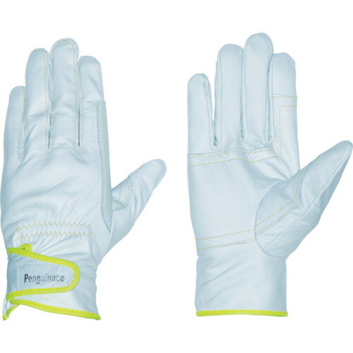 【あす楽対応・送料無料】ペンギンエース 国産牛本革手袋 レインジャー・アテツキ（イエロー・フリーサイズ）