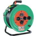 【あす楽対応・送料無料】日動 防雨防塵型電工ドラム100V 30m アース付 過負荷漏電保護兼用型 自動センサー NW−EK33PN