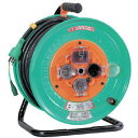 【あす楽対応・送料無料】日動 防雨防塵型電工ドラム100V 50m アース付 過負荷漏電保護兼用型 VCT2.0×3 自動センサー NW−EK53